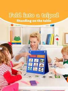 Wall-Mounted Time Management Felt Board, Visual Schedule Planner, Daily Planner, Hook And Loop Strips, Dual-Use Felt Board (Wall-Mounted Or Freestanding), Classroom Supplies, -Perfect For Back To School And Christmas Gifts - Multicolor - View 11