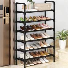 1 Set Fashionable & Elegant Multi-Functional Shoe Rack, Minimalist Multi-Layer Home Shoe Rack, Entryway Furniture, College Dorm Simple Shoe Rack, Space-Saving Shoe Rack, Shoe Cabinet Entryway, Suitable For Storing Various Styles And Sizes Of Shoes, Umbrellas And Bags, Economical & Practical Multi-Functional Shoe Cabinet, Suitable For Home Essential Shoe Rack Storage, Also Suitable For Shoe Store Shoe Rack Storage, Applicable For Autumn Promotion And Christmas Events - Black - View 4