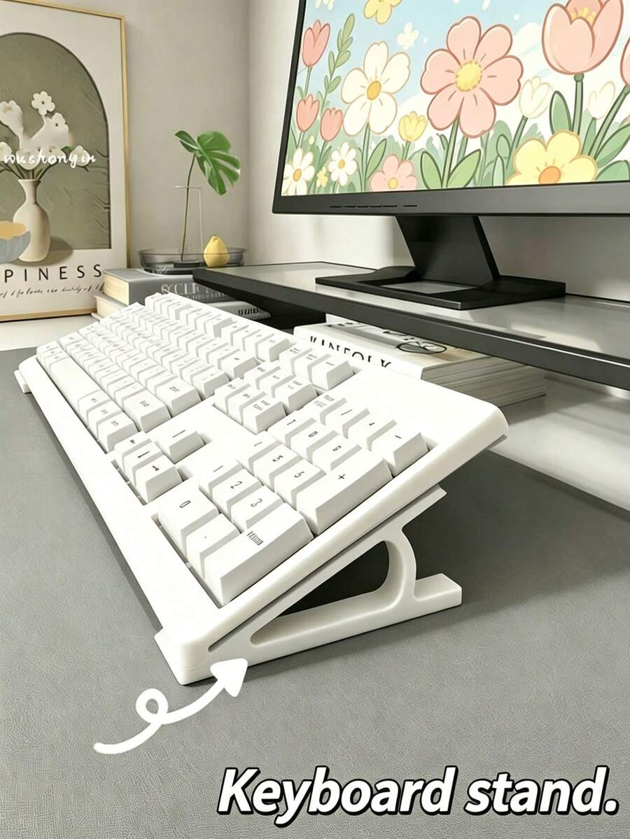 Ergonomic Keyboard Stand, Anti-Slip Universal Bracket, Multiple Colors Available, Suitable For Office And Gaming Desk Accessories, Office Supplies, Office Accessories