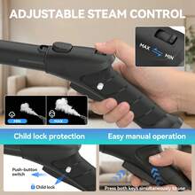 Handheld Steam Cleaner, 2500W High-Temperature Pressurized Steam Cleaner, 1L (33.8 OZ) Tank & 13-In-1 Accessories, Safety Lock Steamer, Steam Cleaning Machine For Home, Furniture, Kitchen, Grout, Floor, Tile, Car, Blue - US A Type Plug(110-127V) - View 6