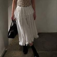 Maternity Skirts - White - View 9