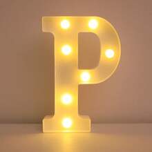 16cm 家居裝飾白色發光 A-Z LED 字母燈,電池供電,臥室裝飾字母夜燈,婚禮裝飾,生日派對裝飾,女孩房/兒童房裝飾字母燈,節日居家酒吧裝飾字母燈,字母燈 - 21cm白色 - 查看 34