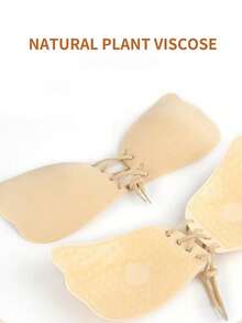 Self-Adhesive Invisible Bra, Strapless Bra, Wedding Dress Push-Up Bra - Apricot - View 2