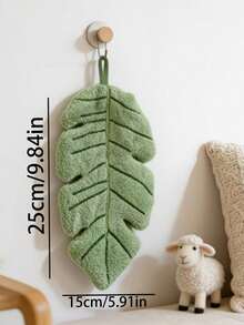 These Towels Feature A Banana Leaf Pattern Design And Are Made Of Soft, Absorbent Coral Fleece Material. They Are Perfect For Bathroom, Kitchen And Home Use, Making Them A Great Gift For Plant Lovers And A Beautiful Decoration For Your Space. - Multicolor - View 3