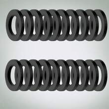5/10/15/20pcs O-Ring Set, Shower Hose Replacement Rubber Washers, Faucet Leak-Proof Sealing Rings, High Temperature & Corrosion Resistant Rubber Flat Gaskets, Leak-Proof Durable Maintenance Kit - Black - View 13