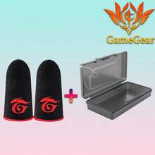 Mobile Game Finger Sleeves, 0.3mm Carbon Fiber, Anti-Sweat Knitted Fabric, Comfortable Finger And Thumb Covers, Suitable For Most Players - Red - View 6