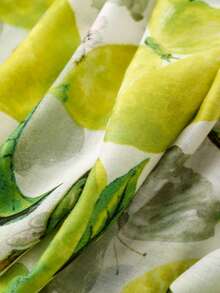 Women's Floral Print Scarf, Casual Versatile, Suitable For Daily Wear - Green - View 9