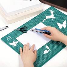1.4mm Thick Colorful Cutting Mat, Suitable For A3 And A5 Size Paper, Art Carving Board Designed For Handmade Stickers, Carving And Other Uses, Especially For Carving Exam Tools, Waterproof And Durable For Various Craft Projects - Multicolor - View 4