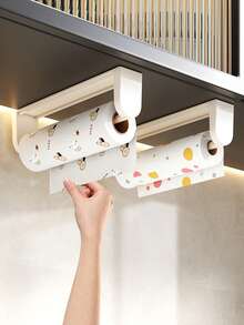 1pc Minimalist Kitchen/Bathroom Storage Rack, Bathroom Toilet Paper Holder, Towel Rack, Space-Saving Design, Easy To Assemble And Disassemble, Kitchen Storage Rack, School/Office Storage, Bedroom Decor, Kitchen Accessories, Bathroom Decor, Home Decor, Student Dorm Storage Rack - B - View 5