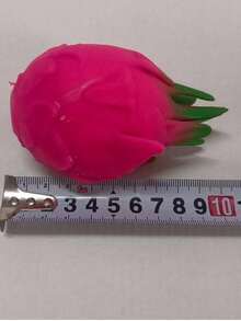 1pc Dragonfruit Squeeze Toy, Pineapple/Mango/Tofu/Cheese Shaped Stress Relief Squeezy Toy, Realistic Design For Teens & Adults, Emotion Regulation Fidget Toy, Desk Decor, Great Gift For Birthday/Holiday - Multicolor - View 19