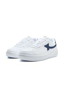 XTEP Men's New White/Navy Blue Running Shoes, A Great Gift For Boyfriend - New White/Dark Blue - View 3