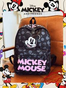 Disney 1個 正版授權 | 迪士尼米奇圖案正品後背包，大容量學生後背包附筆電隔層，休閒後背包，運動後背包，卡通後背包，適合女孩/女生/學生/青少年/畢業生日常使用、外出、旅行、購物、開學 - 彩色 - 查看 10
