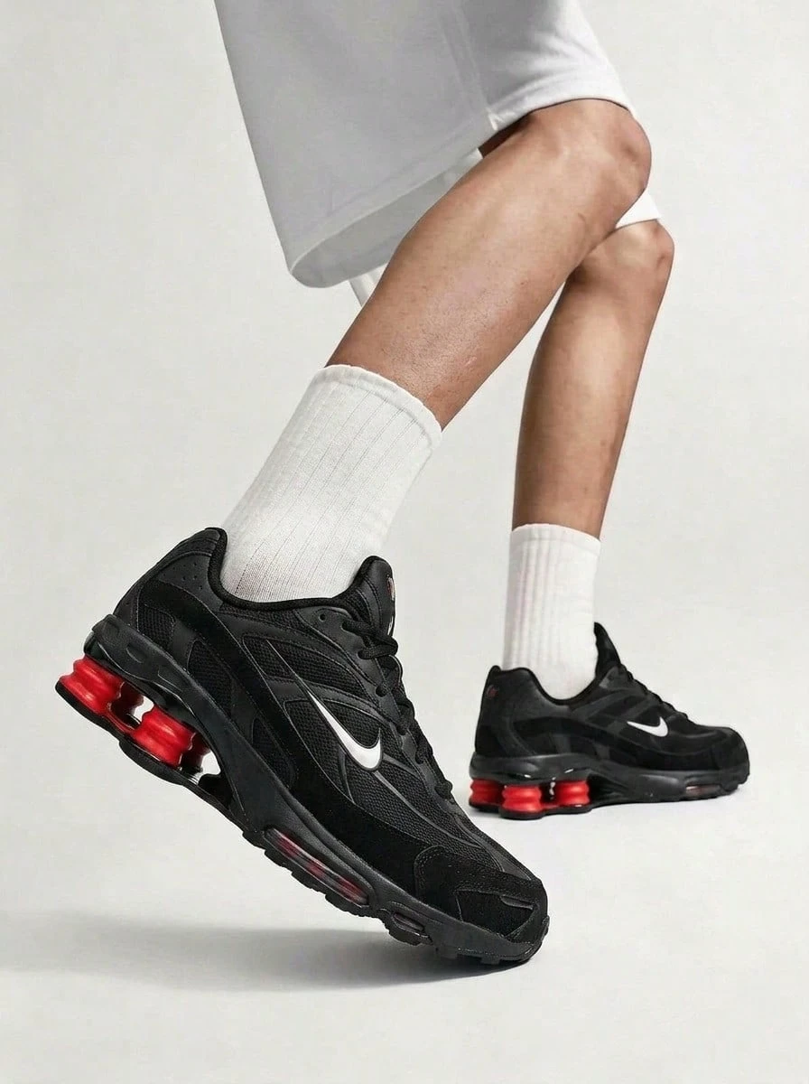 Nike Shox Ride 2 Uniesx Sneakers Black / University Red II7635-001 - 黑色/金屬中灰/大學紅/中灰 - 查看 1