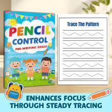 Kids Pencil Control Reading Game Book, Pre-Writing Skills Tracing Activity For Fine Motor Development And Early Learning Practice - Pencil Control - View 5