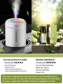 The Silent Car Fragrance Diffuser Is A Must-Have For Your Car. This Portable Car Humidifier Is Equipped With LED Mood Lighting, Available In Black And White. It Uses Ultrasonic Atomization Technology, Can Automatically Shut Off, And Allows You To Add Essential Oils. Suitable For Cars, Offices, Bedrooms, And Various Environments. - Black and White - View 18
