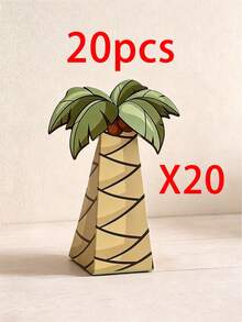 1/20個沙烏地阿拉伯國慶日棕櫚樹糖果包裝盒，9月23日禮物盒，紙製派對甜點盒，適用於婚禮、節日甜點 - 多色 - 查看 7