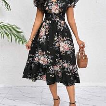 Women Midi Dresses - Negro1 - View 8