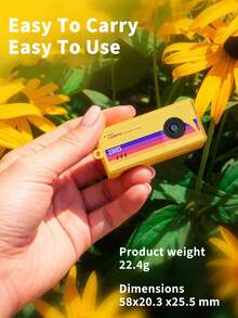 迷你鑰匙圈相機 拇指大小復古迷你數位相機 Full HD 1080P 內建 200mAh 電池 便攜輕巧 生日禮物 - 查看 4
