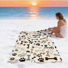 1pc Realistic 3D Dolphin Print Microfiber Beach Towel, Quick Dry Sand Resistant Super Absorbent Swimming Towel, Large Rectangle Beach Blanket For Summer Vacation Pool Travel Camping Bath Use - Multicolor - View 4