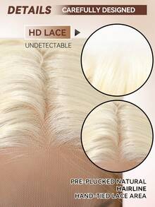 Topshe 26 Inch Ombre Blonde To Orange Wigs For Women, Long Body Wave 13*4 HD Lace Front Synthetic Hair Wig, Heat Resistant, Natural Looking For Cosplay Music Festival Halloween Party Daily Use Y2k, Halloween - Ombre - View 7