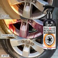 GKW Efficient Wheel Cleaning Spray | Multi-Purpose Rim And Wheel Hub Iron Powder Remover | Easy-To-Use Trigger Nozzle | Restore Shine And Protect Wheels From Corrosion | Suitable For All Vehicle Models - 100ml - View 6