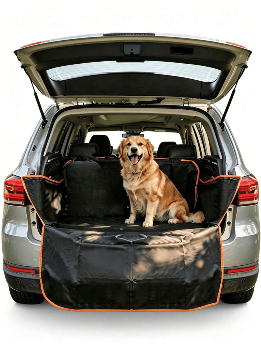 Funda de asiento delantero para perro con solapas laterales, protector de asiento de coche acolchado para mascotas, funda de asiento tipo cubo resistente a arañazos y al pelo, ajuste universal para coches, camiones y SUVs - Negro - Ver 1