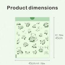 100pcs/1 Roll,Ordinary Kitchen Garbage Bags With Panda Patterns, Drawstring Tear-Resistant Garbage Bags, Suitable For Homes, Kitchens, Bathrooms Or Offices. School Supplies, Bookshelf Decorations, Office Desk Decorations, Office Supplies - Multicolor - View 2