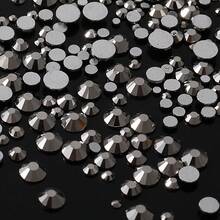 YONGNING SS4-20 1300pcs Mixed Size Crystal Non-Hotmelt Transparent Glass Rhinestones Flat Back Decorative Pieces DIY Nail Art 3D For Shoes, Clothing, Hats And Other Daily Items - Mixed Size - View 25
