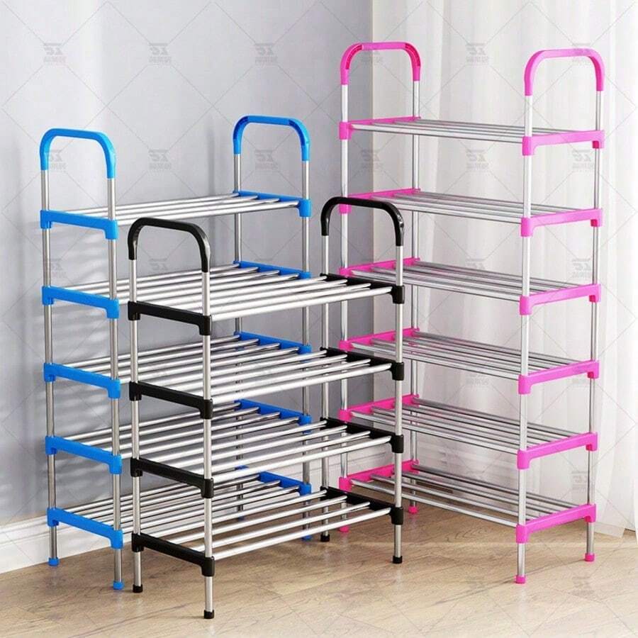 1pc Multi-Layer Shoe Rack, Freestanding Shoe Rack, Easy To Assemble, Suitable For Rental Homes, Entryway, Hallway, Bedroom, Bathroom, Office, Living Room Shoe Storage Rack, Entryway Furniture, Shoe Organizer, Space-Saving Design, Suitable For Various Room Types Space-Saving Shoe Rack