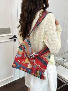 A Fashionable Versatile Women's Crossbody Bag, 2026 New Design, Elegant And Modern Style - Red - View 5