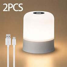 1/2 buah Lampu Meja Samping Tempat Tidur LED Sentuh, 3 Mode Lampu Malam dengan Pengisian Daya USB, Cahaya Lembut yang Melindungi Mata, Lampu Meja Portabel, Cocok untuk Kamar Tidur, Ruang Tamu, Ruang Belajar, Asrama, Membaca di Malam Hari, Alat Bantu Tidur - Lampu malam sentuh tiga warna - View 13