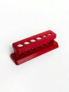1pc Red 6-Slot Nail Art Pen Holder Display & Storage Rack For Nail Studio - Red - View 7