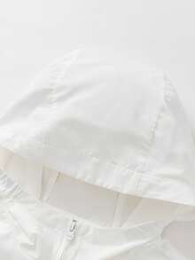 Balabala Ultraman Boys UPF50+ Sun Protection Jacket Cooling Hooded Coat - White Tone - View 3