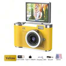 Portable Dual Front And Rear Lens High-Definition Pixel Digital Camera, 180° Flip Screen, With Filter Function, Suitable For Students - Graduation Gift - Holiday Gift (Includes 800mAh Rechargeable Battery) - View 17