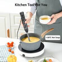 Lalayuan 5-In-1 Kitchen Immersion Hand Blender, 400W Hand Mixer, 2 Speed Electric Handheld Mixer With Stainless Steel Blade, Multi-Purpose Portable Mixer For Soup Sauces Puree Juice Smoothies Minced Meat Ice Crushing Puree, Birthday Gift - US A Type Plug(110-127V) - View 5