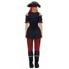 Caribbean Pirate Role Play Costume Set For Women, Captain Jack Style, Adult Halloween Party Outfit - Multicolor - View 9