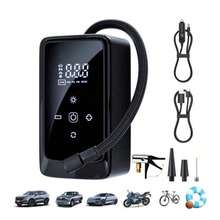 Air Compressor And Inflator Portable Tire Pump 140 PSI Car Air Pump, Digital Tire Inflator, Suitable For Cars/Motorcycles/Bicycles/Ball/Inflatable Mattresses, Road Trip Tool With LED Light, 1300mAh/DC12V.There Is A Link To Sell Only Storage Bags - Black 2 - View 11