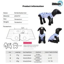 1pc Pet Anti-Licking Clothing, Lightweight & Breathable, Spring/Summer/All-Season, Tie-Up Design Comfortable, Non-Restrictive On Four Legs, Protective Pet Outfit For Cats/Small Dogs - Multicolor - View 2