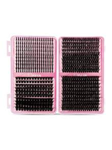 384-560pcs D Curl Soft Synthetic Segmented Lash Clusters DIY Easy To Use Portable Large Capacity For Daily Cat Eye Cosplay Sweet Style, Lash Clusters Individual Lashes False Eyelashes - Multicolor - View 16