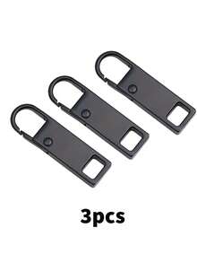 1/3/5pcs Detachable Metal Zipper Pulls,Detachable Metal Zippers,Replacement Zipper Pulls For Bags,Shoes,And Clothing,DIY Zipper Pull Sewing Accessories - Multicolor - View 10