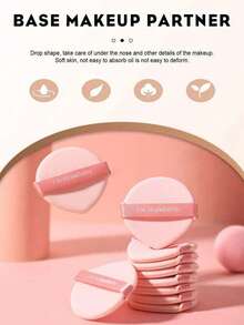 Mixed Color Makeup Puff, Daily Casual Cosmetic Accessory - Pink - View 4