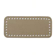 4pcs PU Leather Crochet Bag Bottoms, 7 X 3 Inch Rectangular Bag Base Cushion Shaper Crochet Bag Bottom Shaper With Holes Suitable For DIY Crochet Bag Shoulder Bag Wallet Making, Earth Tone, DIY Wallet Making - Multicolor - View 14