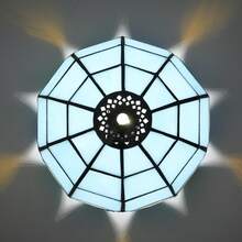 1pc Colorful Glass Lampshade, Top Diameter 1cm, Bottom Diameter 20cm, For Table Lamp, Pendant Light, Wall Lamp, Ceiling Light Replacement - Gaya 31 - View 3