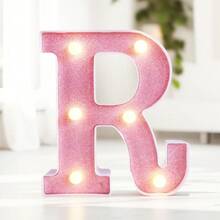 16cm 家居裝飾白色發光 A-Z LED 字母燈,電池供電,臥室裝飾字母夜燈,婚禮裝飾,生日派對裝飾,女孩房/兒童房裝飾字母燈,節日居家酒吧裝飾字母燈,字母燈 - 粉色 - 查看 38