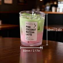 1個咖啡杯造型香氛蠟燭，冰咖啡與焦糖拿鐵居家香氛裝飾蠟燭，適合居家裝飾、房間裝飾、臥室裝飾、生日禮物、咖啡愛好者禮物、女性禮物 - 多款式 - 查看 15