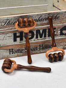 1pc/3pcs Wooden Massage Roller, Portable Manual Massage Tool For Neck, Shoulder, Waist, Head, Legs, Arms, Back And Body, Massage Handheld Massage Stick - View 6