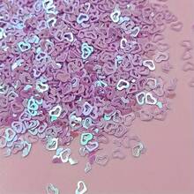About2000pcs 3 X 4Mm Diy Hollow Heart Sequins Glitter Flakes Hollow-Out Love Shape Paillette Ultrathin DIY Decor Party Gift - Multicolor - View 7