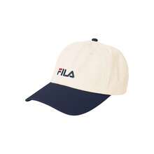 FILA Unisex Dad Cap Style Hats, Ciocca Dad Cap, 100% Cotton Twill, Curved Visor And Adjustable Strap With Metal Buckle, Embroidered Logo, Casual Urban Style - White - View 2