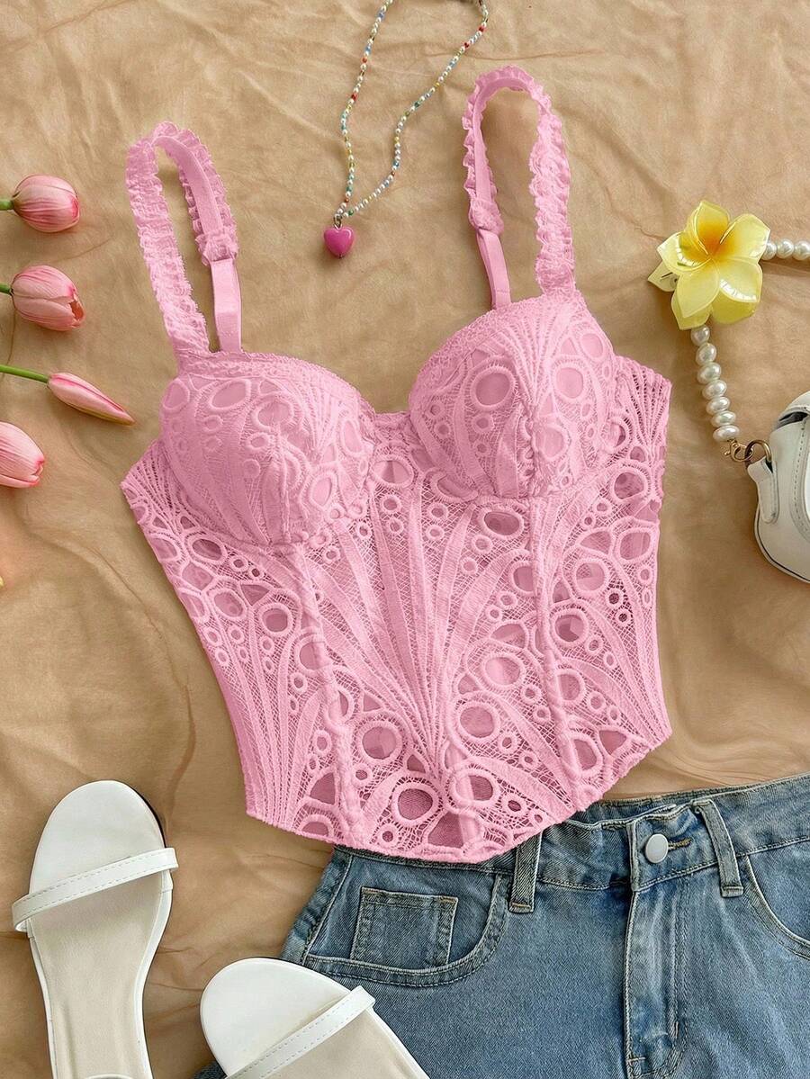 Blusa sin mangas para mujer para ocasiones casuales como vacaciones, boda en la playa, graduación, brunch, Día de San Patricio, Spring Break, Pascua, festivales de música - Rosa 2 - Ver 1