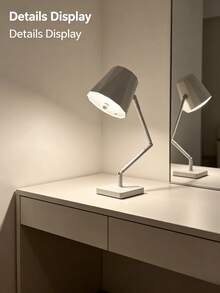 1pc Vintage Adjustable Desk Lamp, 3 Color Temperatures, USB Rechargeable, Adjustable Brightness, Touch Control, Suitable For Bedroom, Office Or Study - Multicolor - View 6